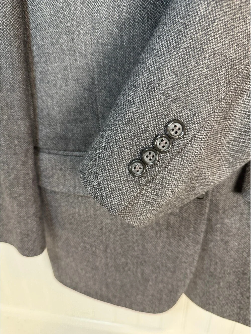 Brooks Brothers Men's Gray Wool Cashmere Sport Coat Blazer Size 39L